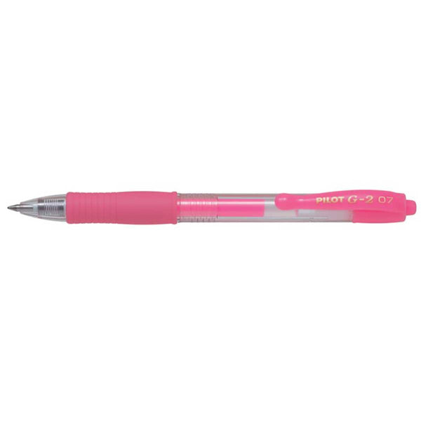 Pilot G2 7 Neon Pink, Fine Gel Pen, 0.7MM - 13962