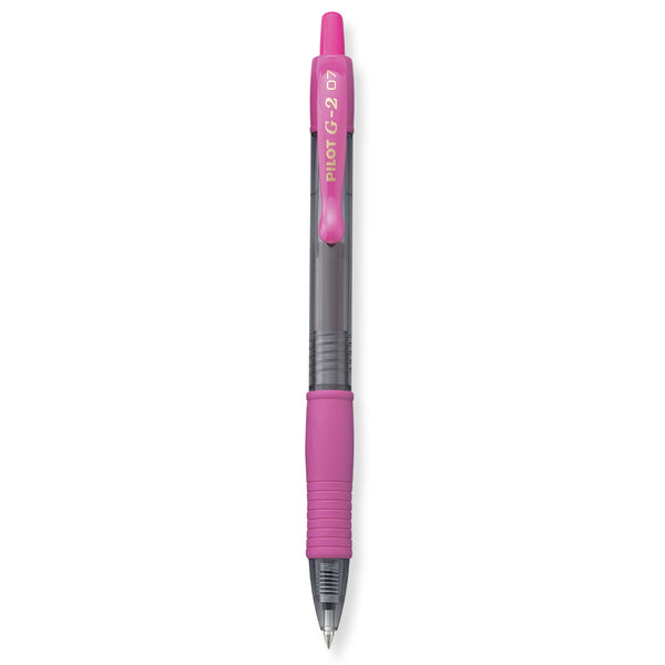Pilot G2 7 Pink, Fine Tip, Pink Ink Gel Pen, 0.7MM - 31174