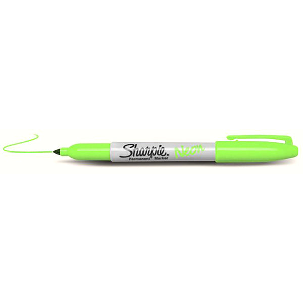 LIME GREEN Sharpie Fine Point Tip Permanent Marker Pens - LIME