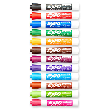 Expo Dry Erase Markers Pack of 12 Assorted Colors