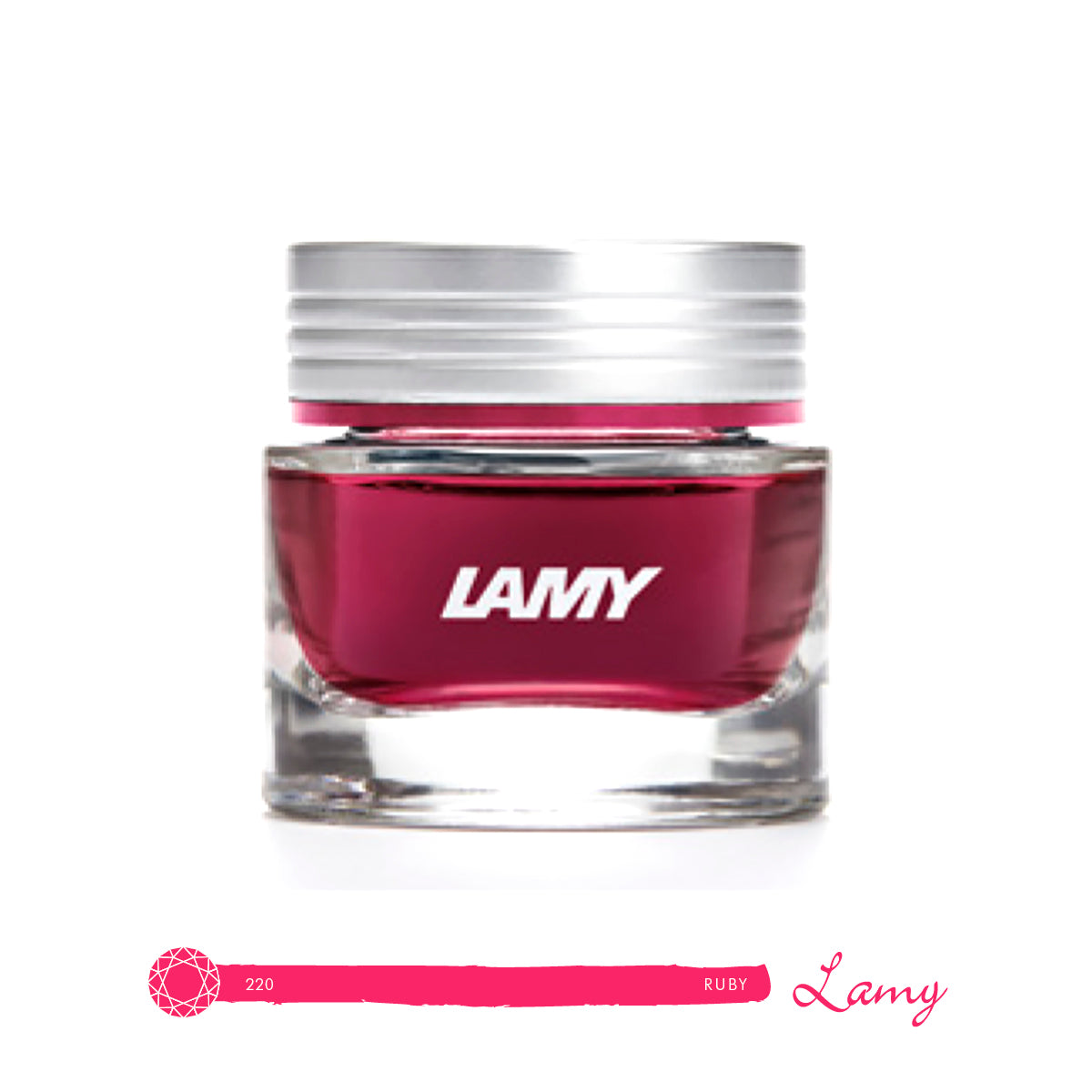 Lamy Al Star Fountain Pen Autumn Pink Fine With Ruby Ink Bottle and Converter