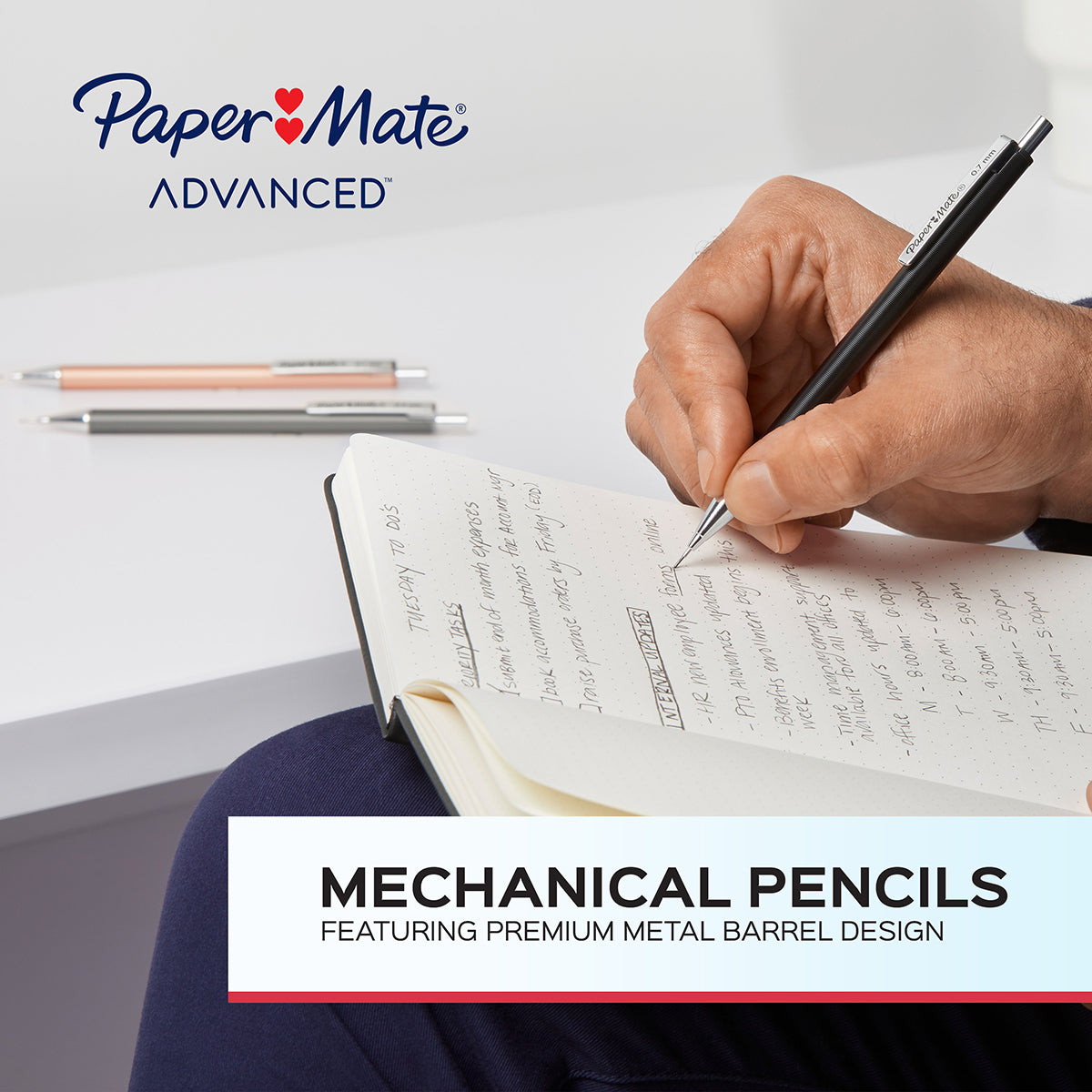 Paper Mate Advanced Mechanical Pencil Metal Body 0.7MM