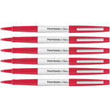 Paper Mate Flair Bold Tip Pens 1.2mm Red Ink Pack Of 6