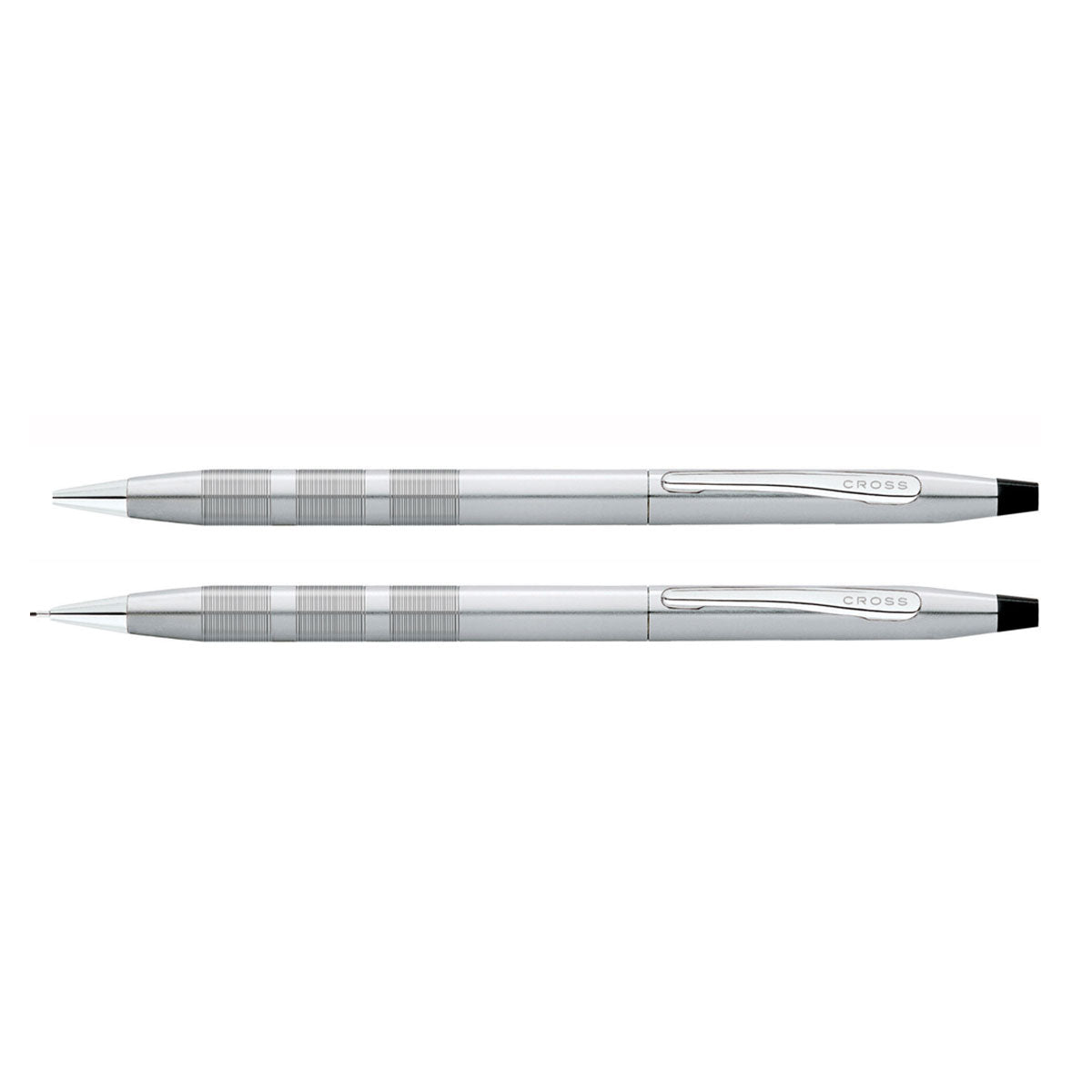 Cross Classic Century Satin Chrome Pen And Pencil Set 0.7mm