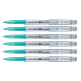 Green Erasable Pens With Eraser On Top Uniball Signo Tsi Pack of 6