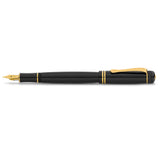 Kaweco Dia2 Black Gold Trim Fountain Pen Extra Fine