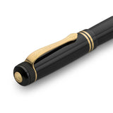 Kaweco Dia2 Black Gold Trim Fountain Pen Extra Fine