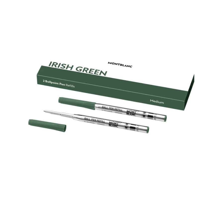 Montblanc Ballpoint Refills Irish Green Medium Pack of 2