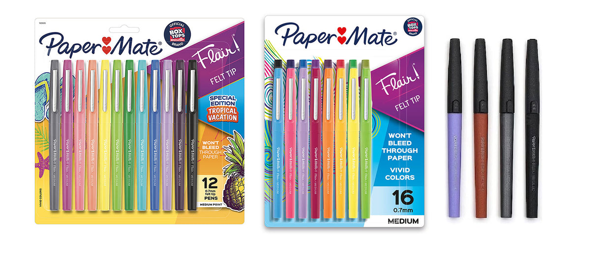 Paper Mate Flair Pens 32 Pack No Bleed Pens For Journaling