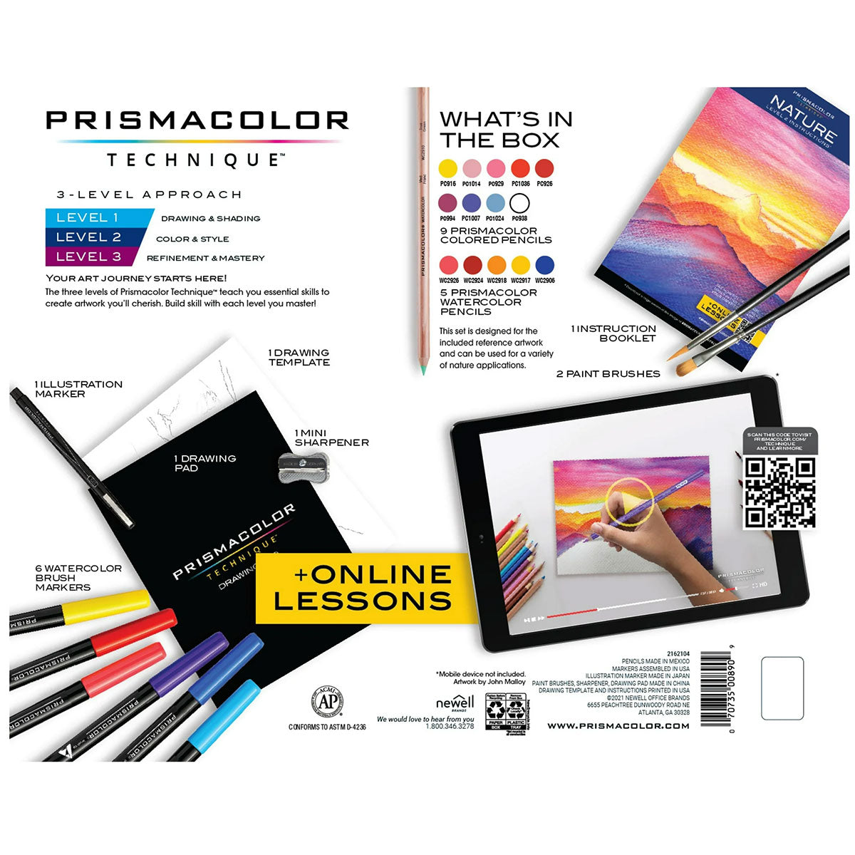 PrismaColor Technique Level 1, 2, 3 Drawing Sets Plus shops Online Lessons