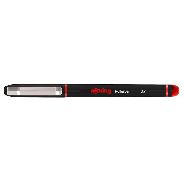 Red Ink Pens Medium Point Pack of 6 Rotring Rollerball Red Pens