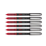 Red Ink Pens Medium Point Pack of 6 Rotring Rollerball Red Pens