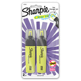 Sharpie Clear View Highlighter Yellow Pocket Size | Pack of 2