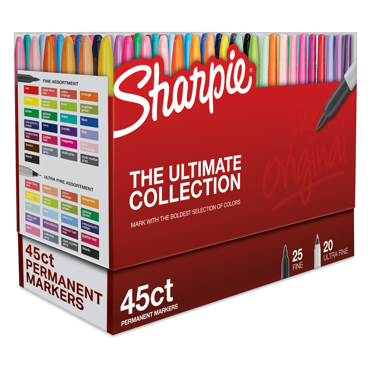 Multi Color Sharpie Ultimate Collection Pack of 45 Markers, 25 Fine and 20 Ultra Fine