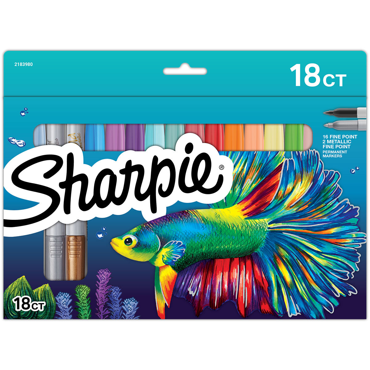 Multi Color Sharpie Pack of 18 Markers, 18 Ct