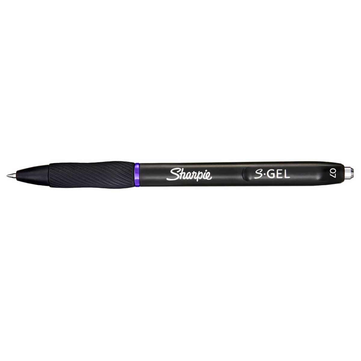 Sharpie S-Gel Purple Retractable Gel Pen Medium With Rubber Grip