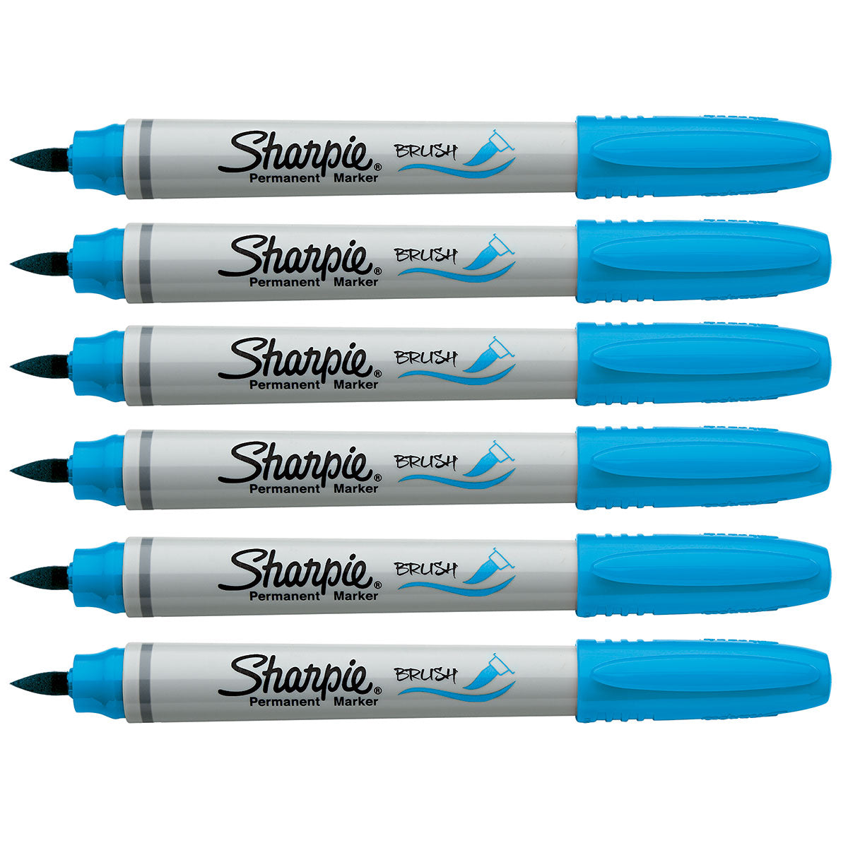 Sharpie Turquoise Markers Brush Tip | Pack of 6