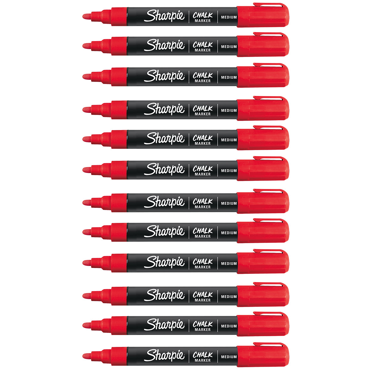 Sharpie Red Chalk Marker Wet Erase Pack of 6Pens and Pencils