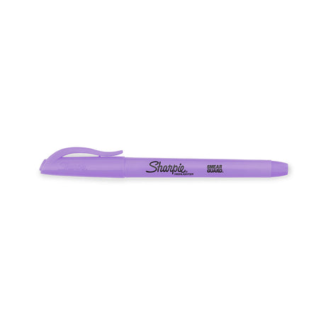 Sharpie Pocket Highlighter Pastel Purple Narrow Chisel Tip Smear Guard