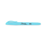 Sharpie Pocket Highlighter Light Blue Narrow Chisel Tip Smear Guard