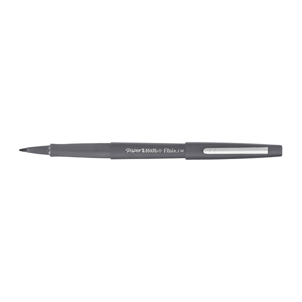 Paper Mate Flair Slate Grey Felt Tip Pen Medium Sold Individually