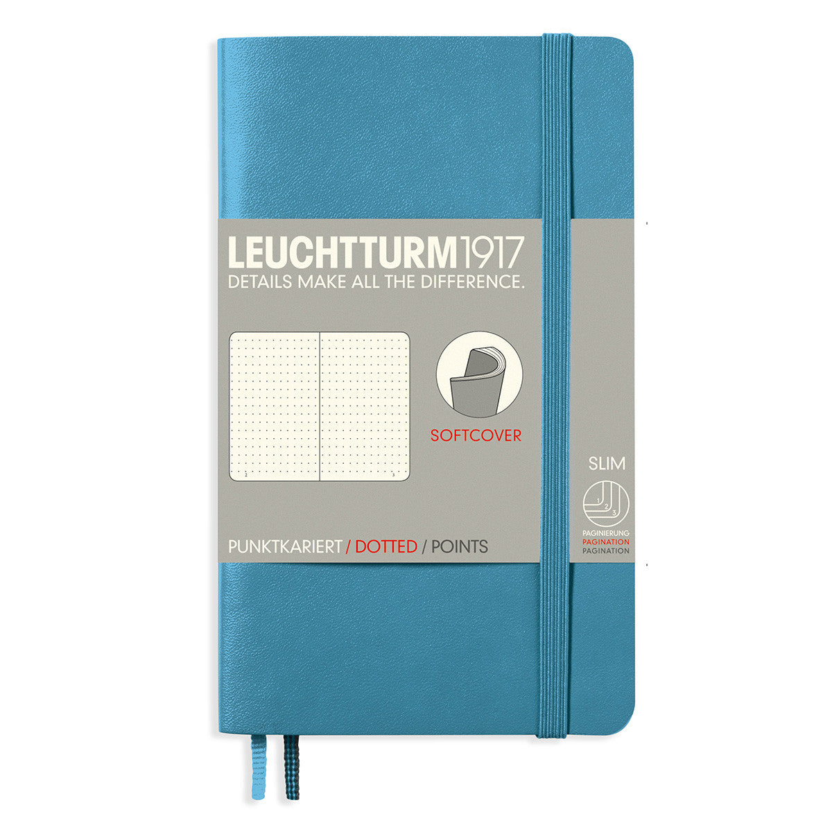 Leuchtturm1917 Softcover A6 Dotted Pocket Notebook Nordic Blue 3.5 x 6