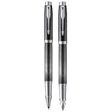 Parker IM Metallic Pursuit Fountain Pen and Rollerball Pen Set  Parker Fountain Pens