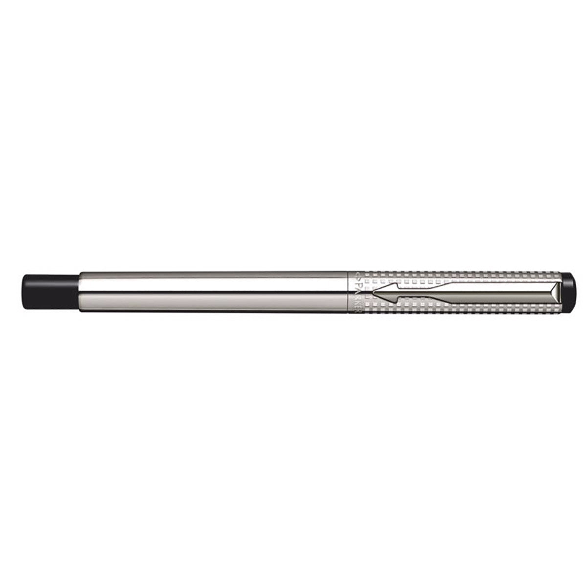 Parker Vector Premium Shiny Stainless Steel Chiselled Fountain Pen Medium