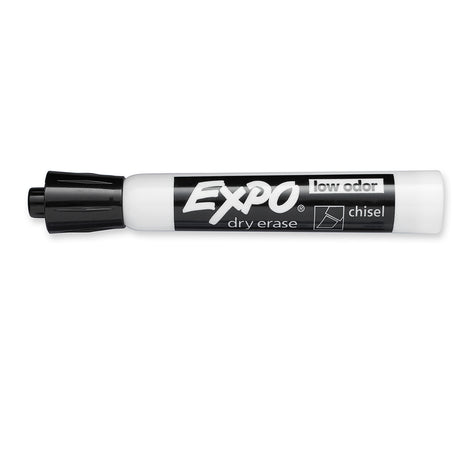 Black Dry Erase Markers, Expo, Low Odor, Chisel Tip, Pack of 2  Expo Dry Erase Markers