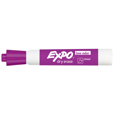 912440-4 Expo Chisel-Tip Dry Erase Marker Set, Black, Blue, Green, Red,  Brown, Lime, Orange, Pink, Purple, Pumpkin