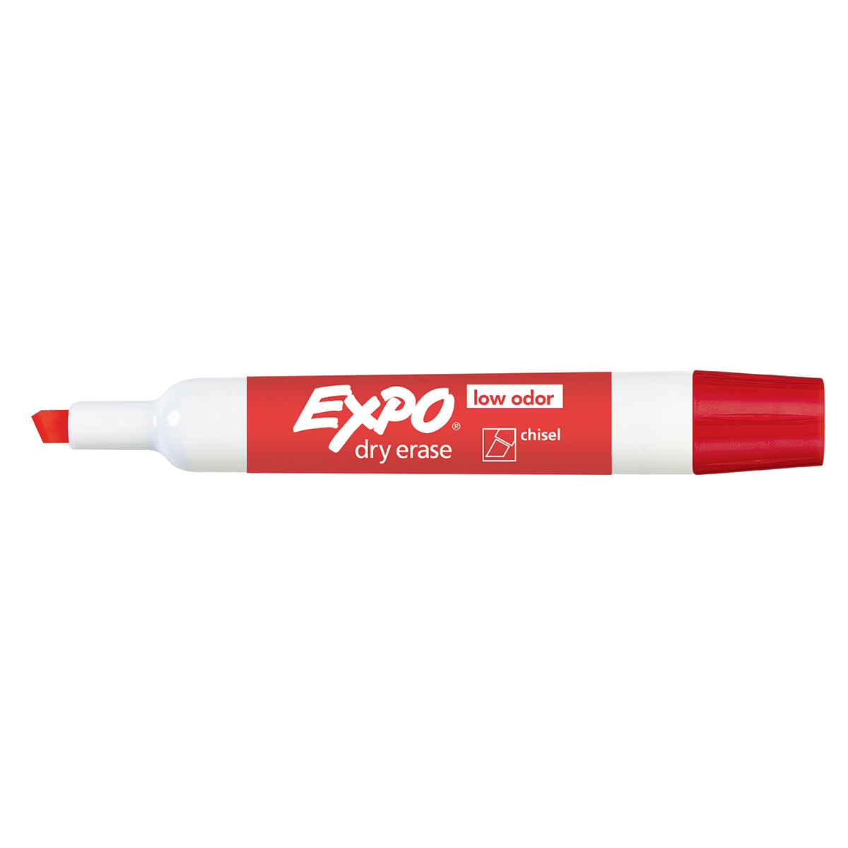 Expo Dry Erase Red Low Odor Chisel Tip Marker