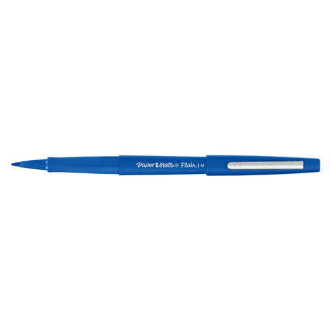 Paper Mate Porous Point Felt Tip Pen, Medium Blue PK12 8410152