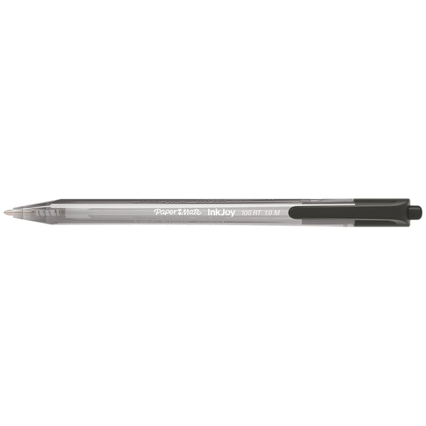 Paper Mate Inkjoy 100RT Retractable Black Ballpoint Pen, Medium 1.0mm