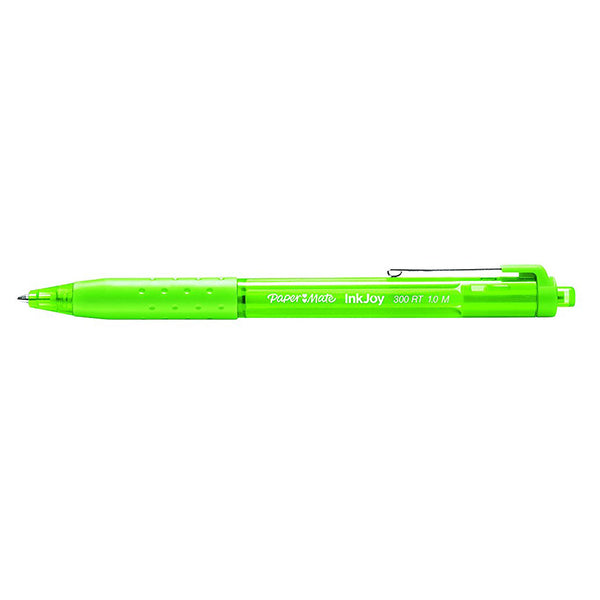 Paper Mate InkJoy Lime Ballpoint Pen 300 RT Retractable Medium Point