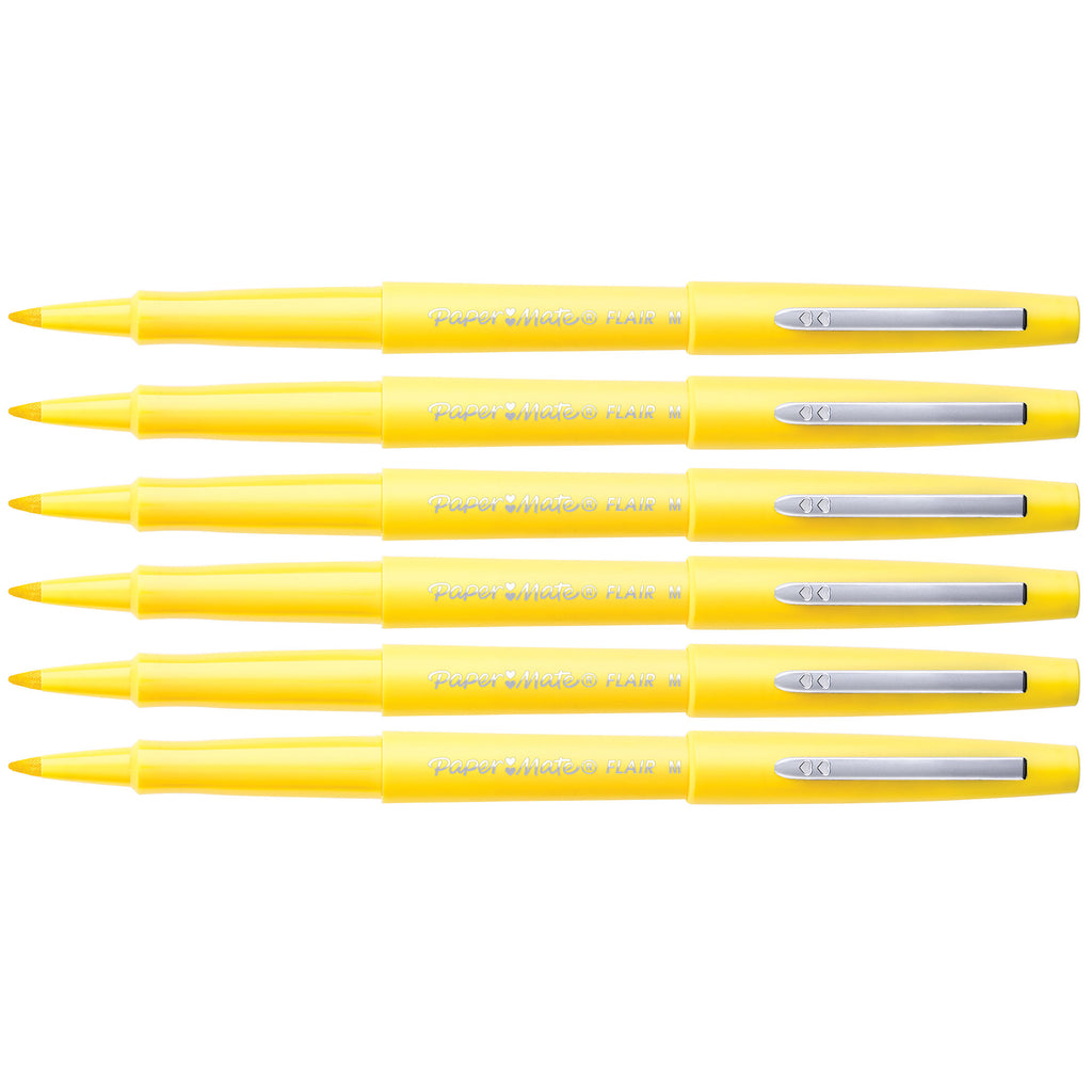 https://www.pensandpencils.net/cdn/shop/products/papermate-flair-yellow-felt-tip-pens-medium_1024x1024.jpg?v=1577437685