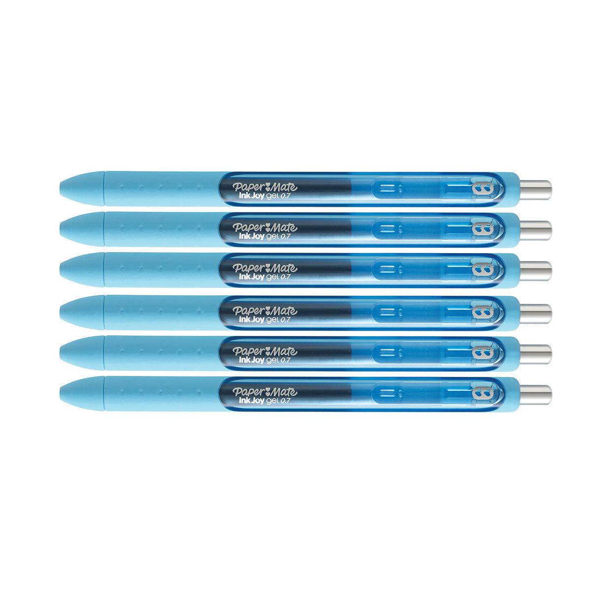 Paper Mate Inkjoy Gel Pen Bright Blue Medium Pack of 6  Paper Mate Gel Ink Pens