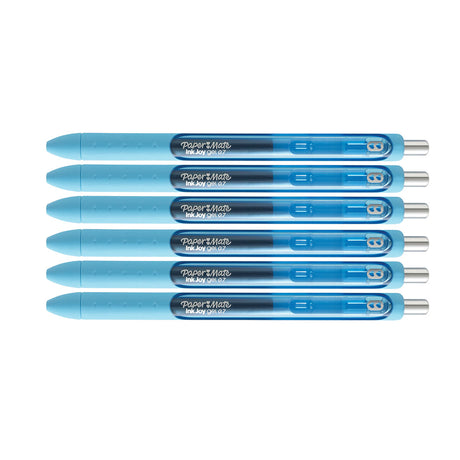 Paper Mate Inkjoy Gel Pen Bright Blue Medium Pack of 6  Paper Mate Gel Ink Pens