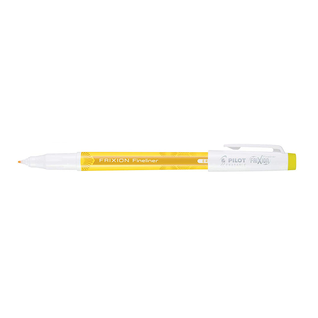 YELLOW Pilot Frixion Fineliner Pen 0.45 Mm Fine Point Erasable Pen