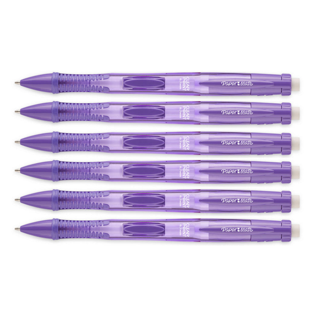 Papermate Colored Mechanical Pencils With Purple Colored Lead Pack of