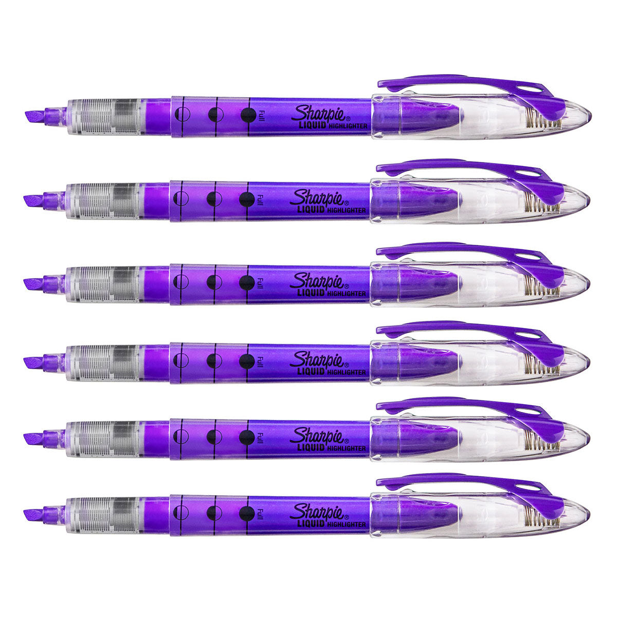 Sharpie Liquid Highlighter Purple Narrow Chisel Tip Pack Of  6  Sharpie Highlighter