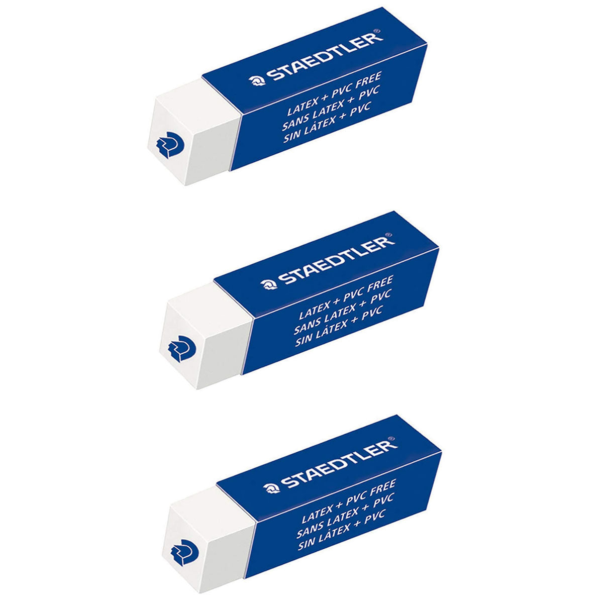 Westcott Latex Free Erasers, White, Qty. 2 - Midwest Technology
